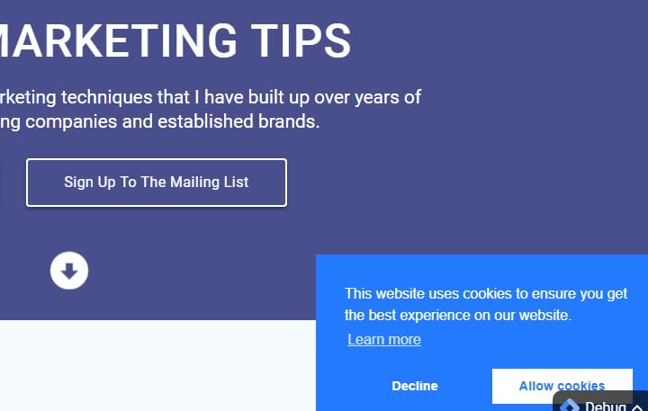 Cookie Consent Popup
